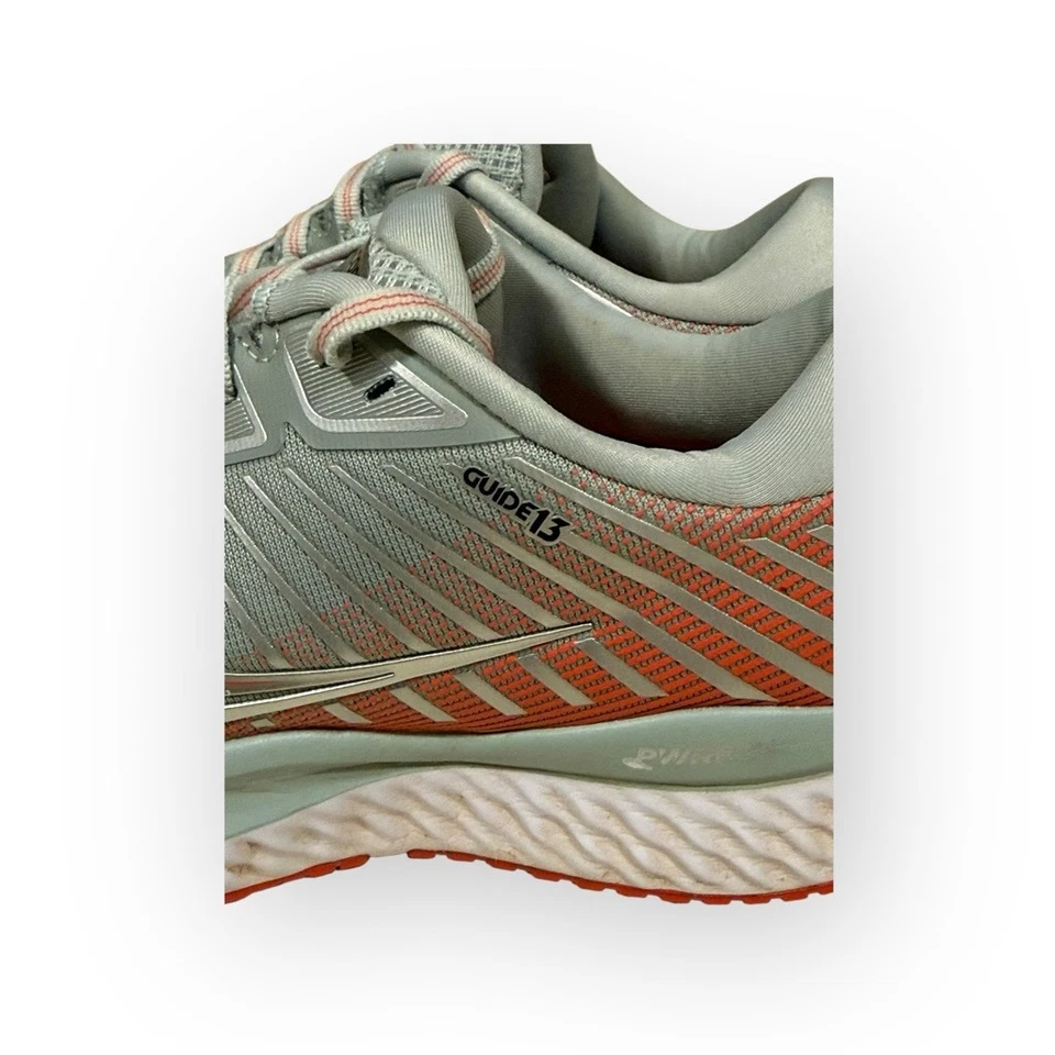 Zapatos para correr Saucony Guide 13 gris/coral para mujer PWRUN cómodos talla 7,5 Foto 2 de 4
