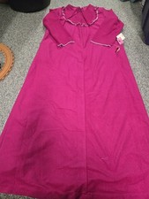 Heather Women's New With Tags Mumu Housecoat Solid Fuchsia Vintage Size Large
