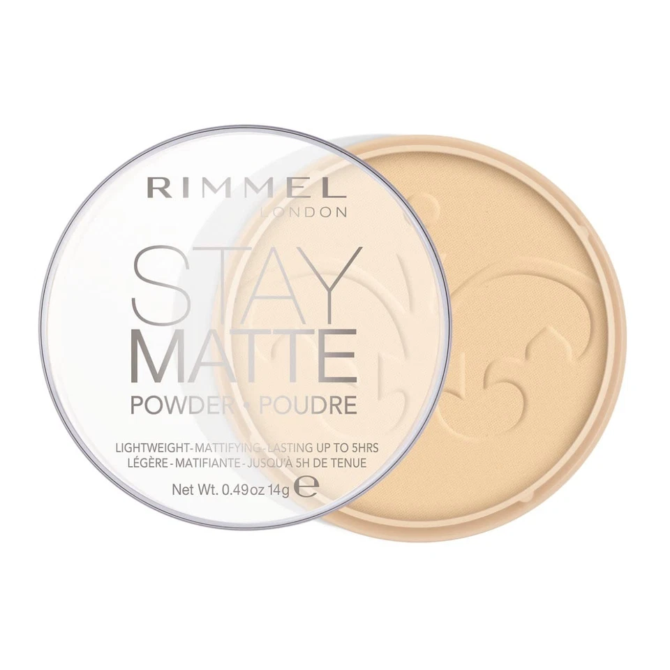 Rimmel London Stay Matte Long Lasting Pressed Powder, Transparent [001] 0.49 - Image 2 of 4