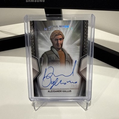 2025 Topps Star Wars Masterwork #A-AK Alexsandr Kallus Auto #/50