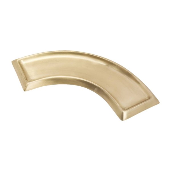Kerzenteller Halbrund Aus Messing Gold Matt Untersetzer Hochzeitskerzenhalter-image