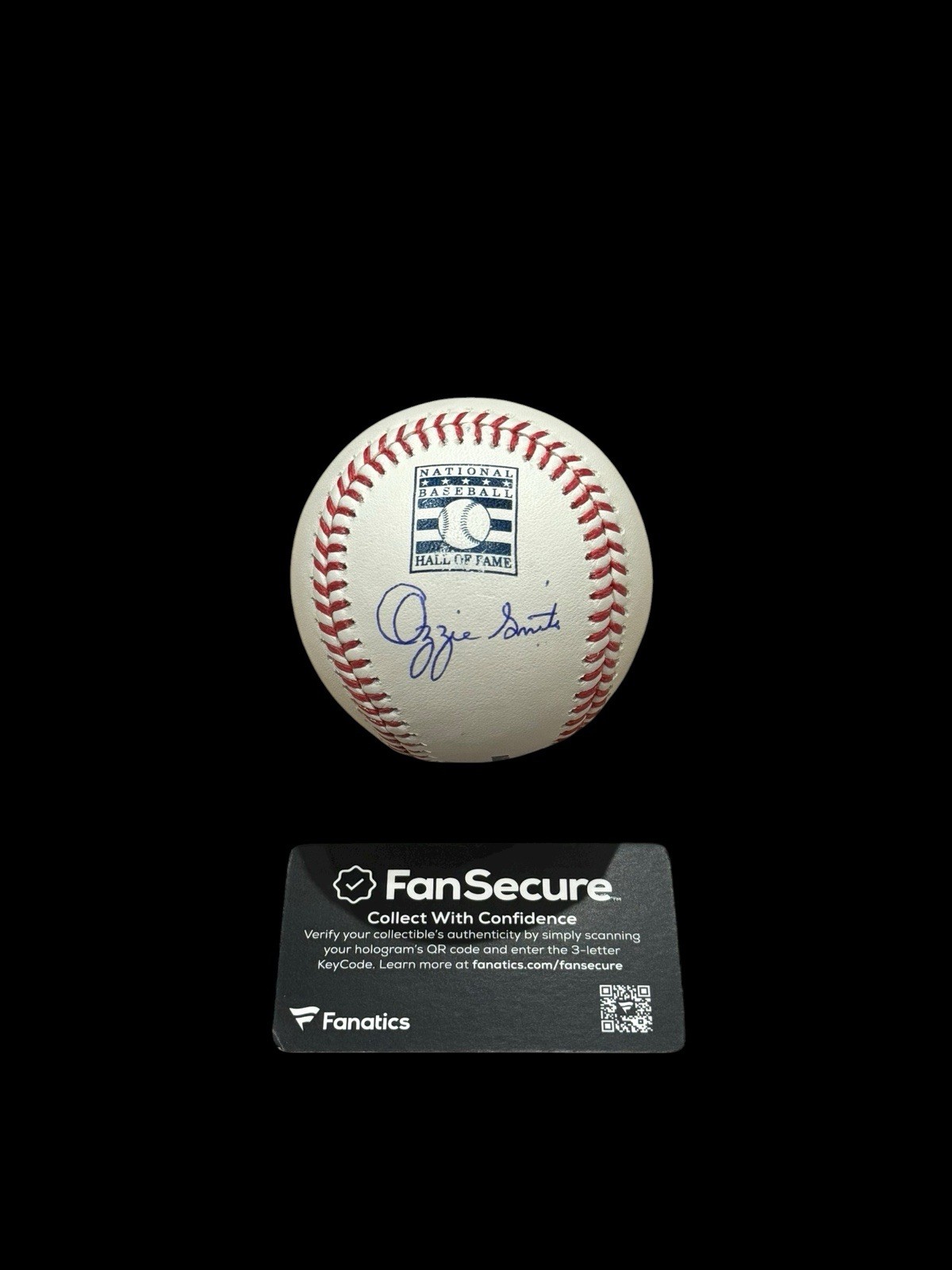 Ozzie Smith Autographed Signed St. Louis Cardinals HOF Baseball Auto Fanatics MLB Hologram COA Cardinals 