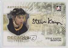 2010-11 ITG Decades 1980s Auto Steve Kasper #A-SK Auto 1e15