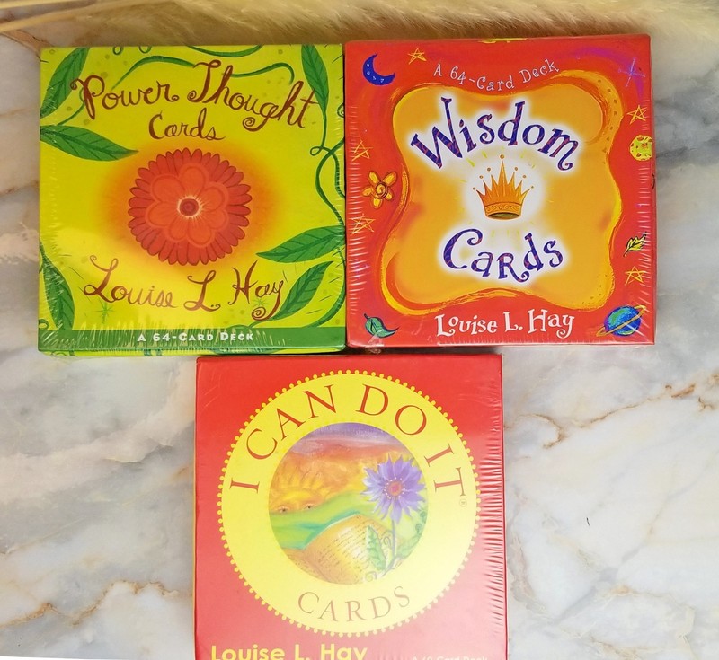 (3 sets) I Can Do It, Power Thought & Wisdom Cards by Louise L. Hay - SEALED NEW