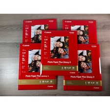 Canon PP-201 Pixma 8x10 Glossy Photo Paper- 5 Pack- 20 Pages/ Pack- 100 Total