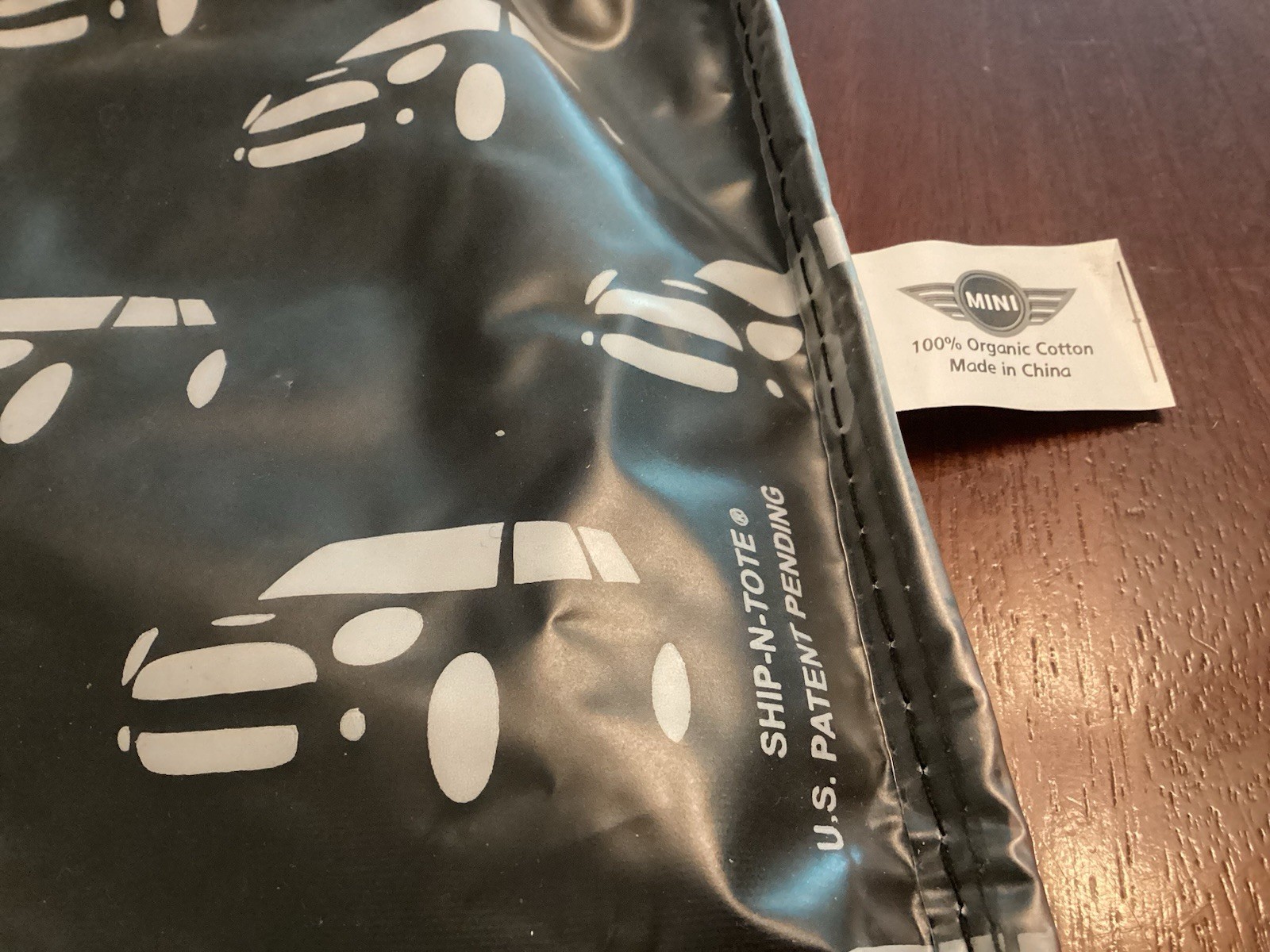 BMW Mini Cooper Black Drawstring Backpack~Bulldog… - image 14