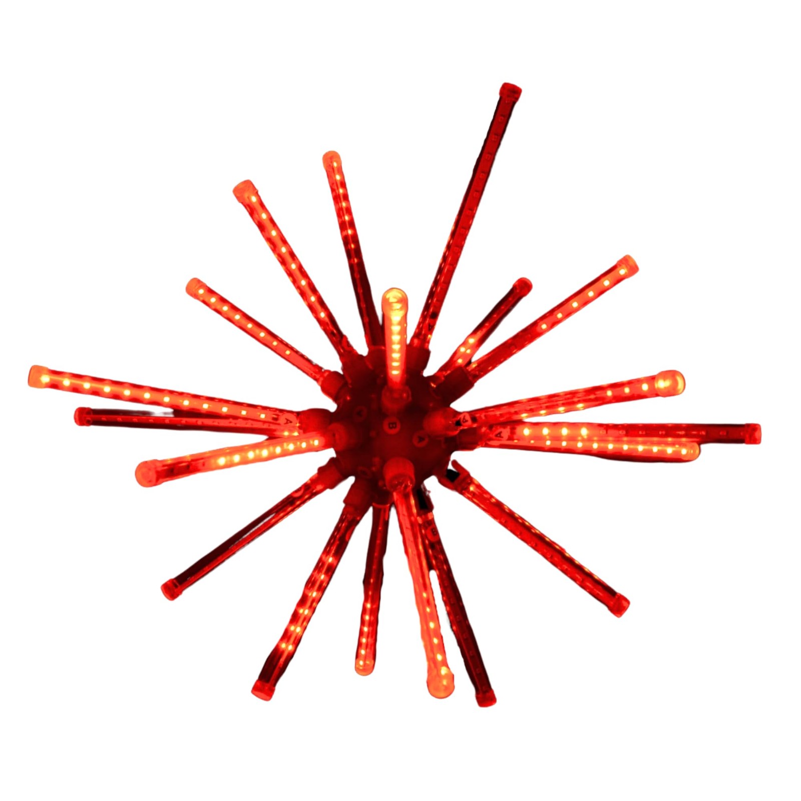 Holiday Bright Lights LED 20" Indoor/Outdoor Meteor Burst Combo A - Red