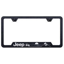 , Inc. Officially Licensed Laser Etched Jeep Beach Logo Cut-Out License Plate...