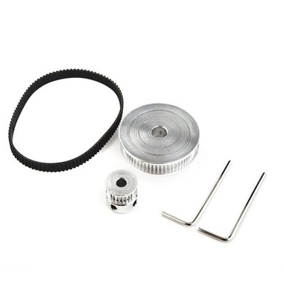 1satz GT2timing Belt Closed Loop Pulley Mit 20 Zähnen/60 Zähnen Für 3D-Drucker