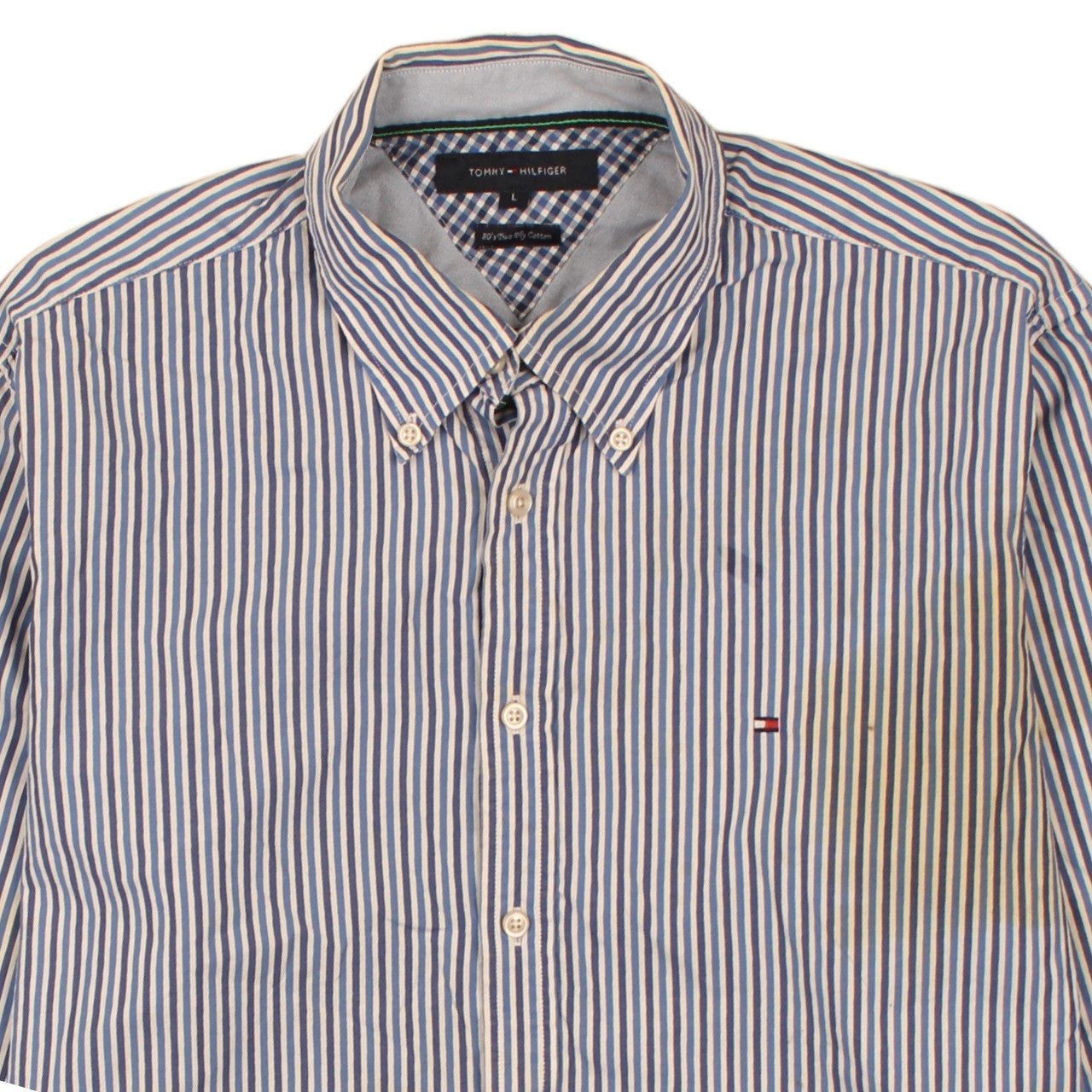 Tommy Hilfiger Blue Button-Up Mens L image 3