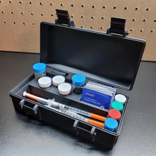 Peptide Storage Case Starter Kit – Mixed Vials , Loaded Syringes, Includes CAPS!