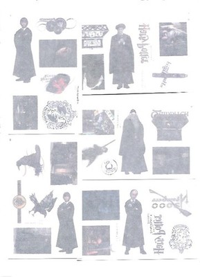 Y29475/ 5 x Aufkleber Harry Potter and the Sorcerer`s Stone Warner Brothers