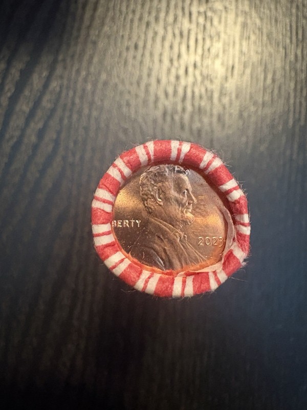 Lot Of 50 (1 Bank Roll) Unwrapped And Uncirculated 2023 P Lincoln Cent Pennies