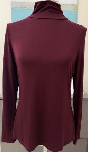 Lot Of 3 Turtleneck Knit Tops: Green Joseph A Burgundy Esmara Black Apostrophe M - Bild 15 von 18