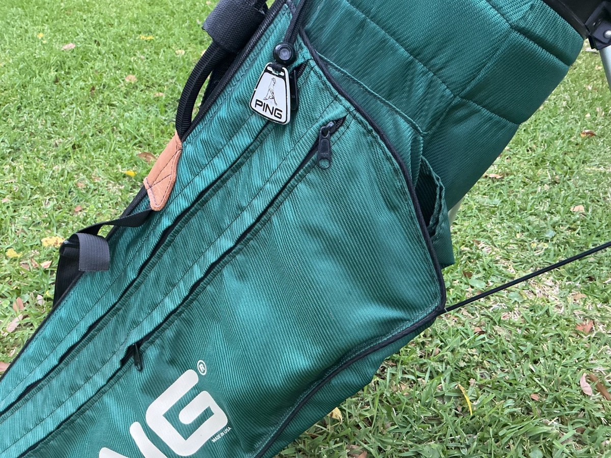 Vintage Ping Karsten Masters Green Stand Bag 4 Way Dual Strap | eBay