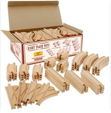 Wooden Train Track 52 Piece Set 17 Sets Available All Open Box