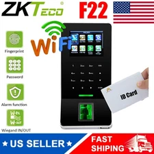 ZKteco F22 Wifi ID Card TCP/IP Fingerprint Access Control Time Attendance System