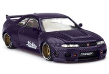 NISSAN Skyline GT-R (R33) Active Carbon R KAIDO V2  - purple - Mini GT 1:64