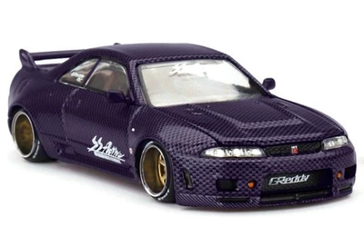 NISSAN Skyline GT-R (R33) Active Carbon R KAIDO V2 - purple - Mini GT 1:64