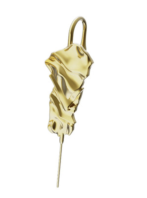 Oreylo | Sculpted Cascade | Silber | Unisex | 14K Rhodiniert | verstellbar