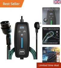 High-Performance 5m EV Charger - Mode 2 with 3 Pin UK Plug & Smart Delay Options