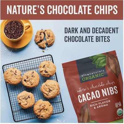 Unsweetened Cacao Nibs - Gluten-Free Chocolate Chips