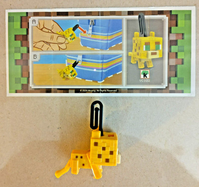 Minecraft 2026, Kinder Joy, VC322, Ocelet Paper Clip, eine Figur+BPZ+WH