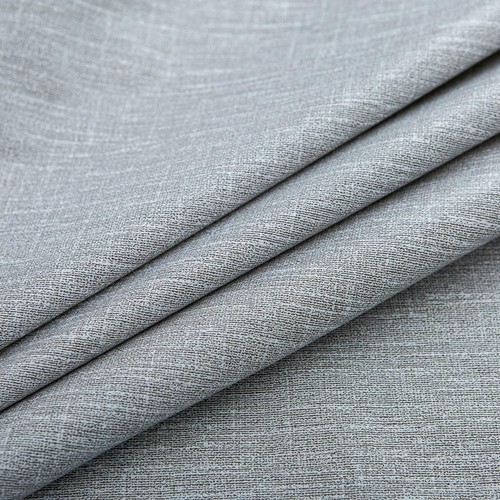 NLMUVW Vinyl Round Tablecloth Fitted with Elastic Edge 40-44 Inch, Light Grey - Picture 2 of 7