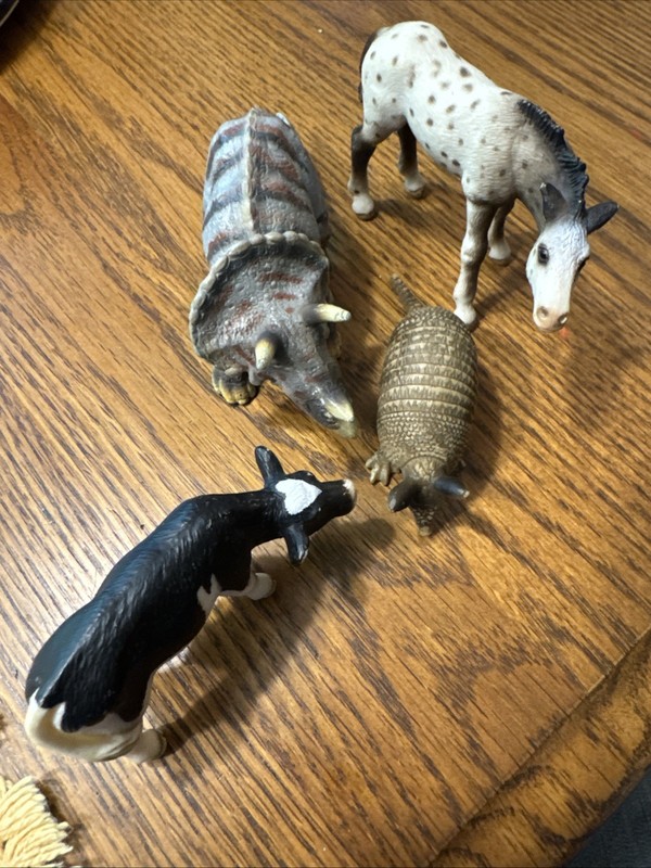 Schleich Mixed Lot of 4 Collectible Figures Jungle, Forest, Farm &Ranch Excellen