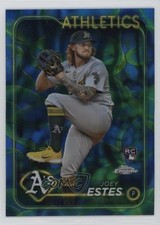 2024 Topps Chrome Update Blue & Green Lava Lamp Refractor 67/125 Joey Estes 2l4