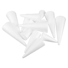 15Pcs Lightweight Reusable Foam Cones for Christmas Tree and Craft Decor