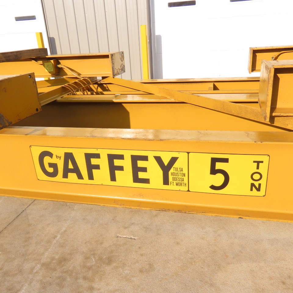 Gaffey 5 Ton Gantry Crane 230/460V 3Ph 1.5HP 345