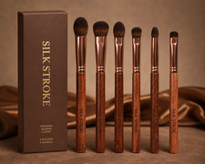SILK STROKE 6PCS Luxury Squirrel Hair Eye Mak...