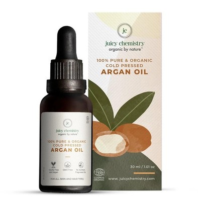 Juicy Chemistry Certified Organic Argan Oil, 30ml,