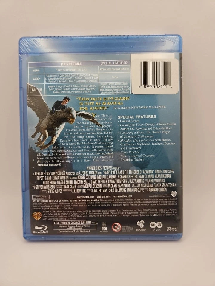 Harry Potter and the Prisoner of Azkaban Blu-ray New and Sealed  - Image 2 of 3