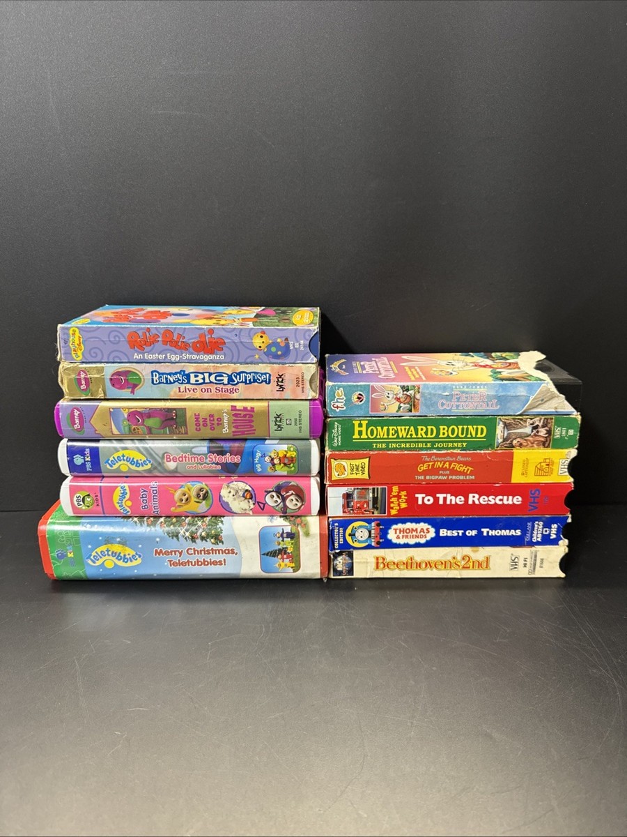 Lot of 12 Kids & Family Various VHS Video Cassette Tapes Movies