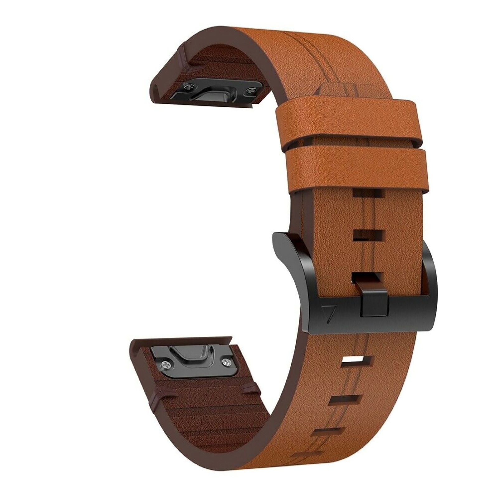22mm Width Adjustable Leather Watch Strap Band For Garmin Approach S60 Quatix 5