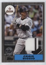 2022 Series 1 1987 Topps Baseball Relics Black 71/199 Craig Biggio HOF 0t64