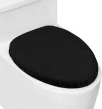 Soft Plush Toilet Lid Cover for Bathroom, Machine Washable Toilet Seat Covers, F