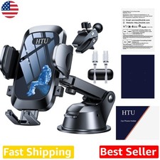 Military Grade Car Phone Holder, 3-in-1 Mount, Thick Case Friendly, Navy Blue
