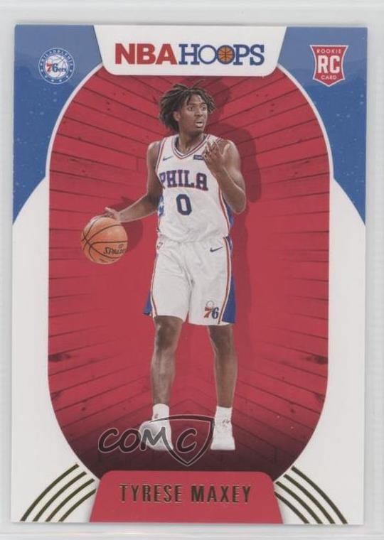 2020-21 Panini NBA Hoops Winter Tyrese Maxey #207 02ez