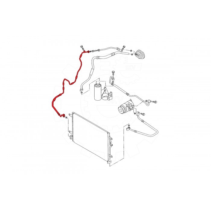 Durite de climatisation flexible tuyau froid pour Audi A4 Seat Exeo