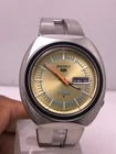 Vintage Seiko Sports 6319-8070 Automatic 21 Jewels Yellow Dial Men's Wristwatch