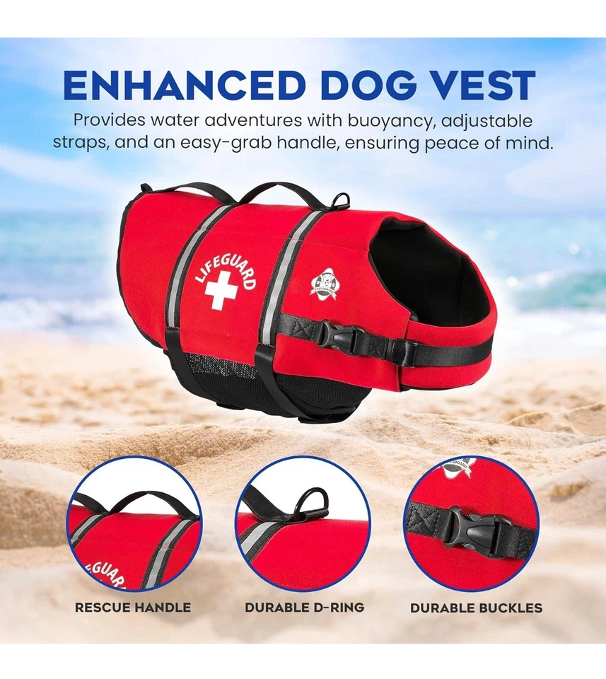 Chaleco salvavidas Paws Aboard para perro Foto 2 de 4