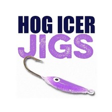 Gapen Hog-N-Jig 1 Walleye Ice Jig Glow Colors Strong Hook Made in USA