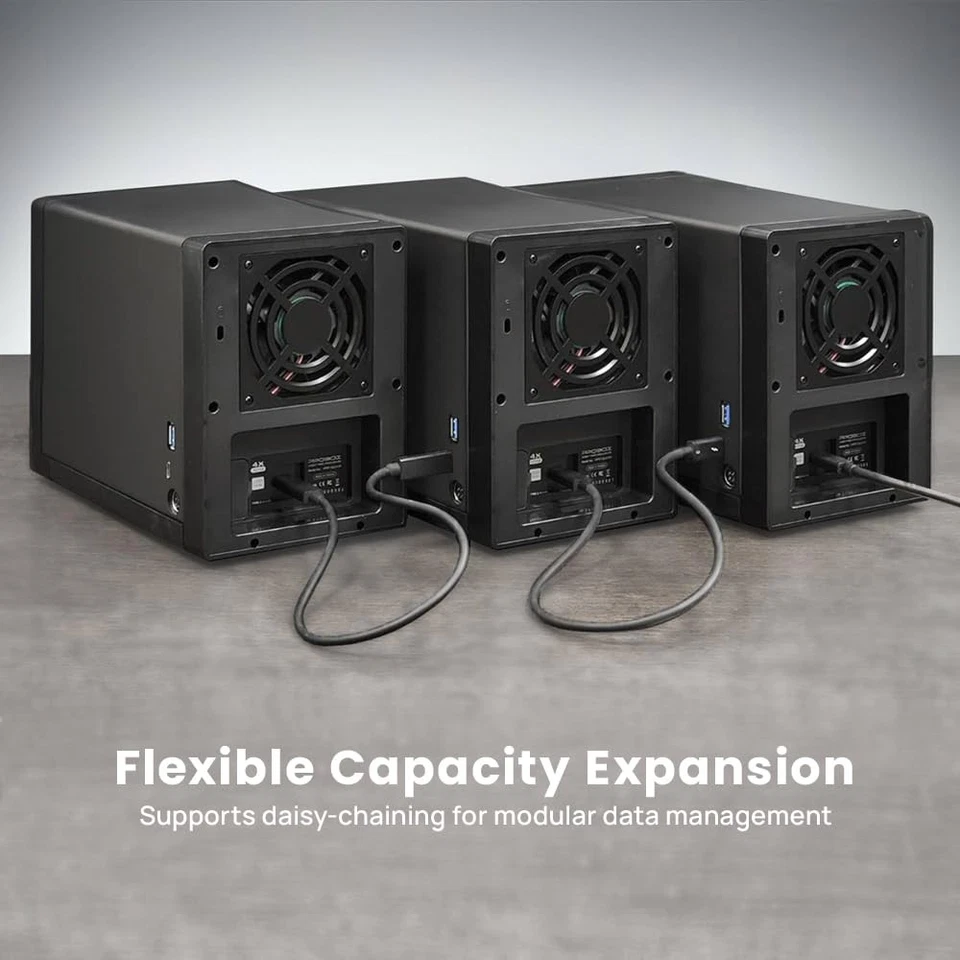 Raid 4 Bay 3.5" SATA Hard Drive Enclosure DAS - USB 3.2 Gen 2 10Gbps USB Type... - Image 2 of 4