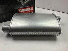Rumble R27714 Exhaust Turbo Muffler 2-14 In 2-14 Out Offset Rumble R27714 Exhaust Turbo Muffler 2-14 In 2-14 Out Offset