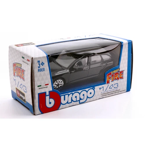 AUDI A6 AVANT 2019 BLACK 1:43 Burago Auto Stradali Modellino Nuovo - Immagine 3 di 3