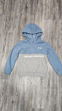 Under Armour Kids Blue Gray Quarter Zip Hoodie Size 5 Pullover