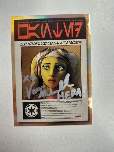 2018 Topps Star Wars Galaxy - Vanessa Marshall Auto Card - P-3 - Hera Syndulla